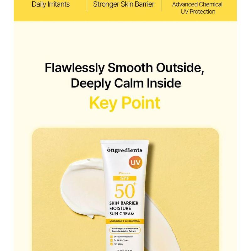 Ongredients Skin Barrier Moisture Sun Cream
