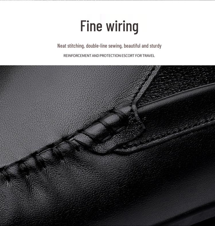 Herren Größe 46 Large Leder Freizeit Fahrschuhe - Britischer Stil Weiche Sohle Slip-On Schuhe & Geschlossene Zehenpartie Halbschuhe