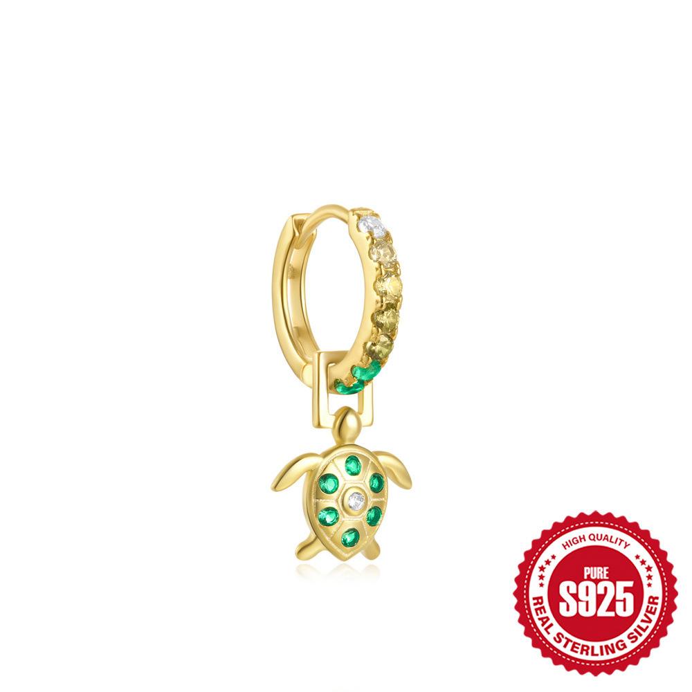 Renk Hazine Küpeler S925 Gümüş, Çıkarılabilir Elmas İşlemeli Yılan Kuş Hayvan Yaratıcı Kolye Çok Yönlü Küpeler Küpeler