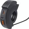 Motorcycle Handlebar USB + Type-C Charger 12-24V Quick Charge Port for Phone Tablet