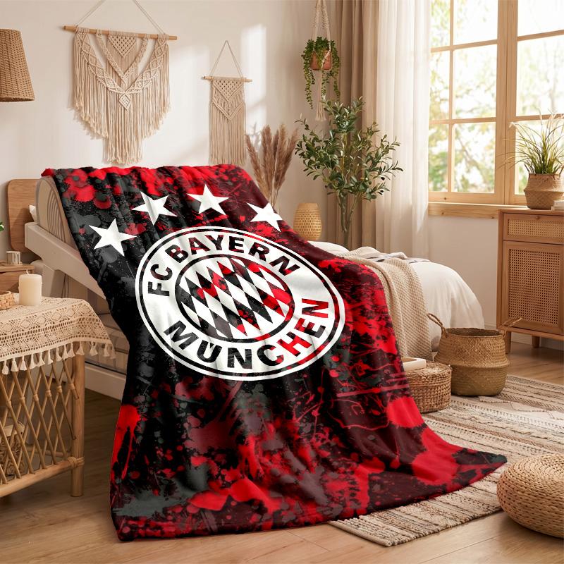 Bayern Munich Print Flannel Blanket Soft Warm Sofa Bed Throw Blanket For Home Office Bedroom