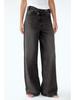 European & American Women's High-Waisted Personality Straight-Leg Jeans