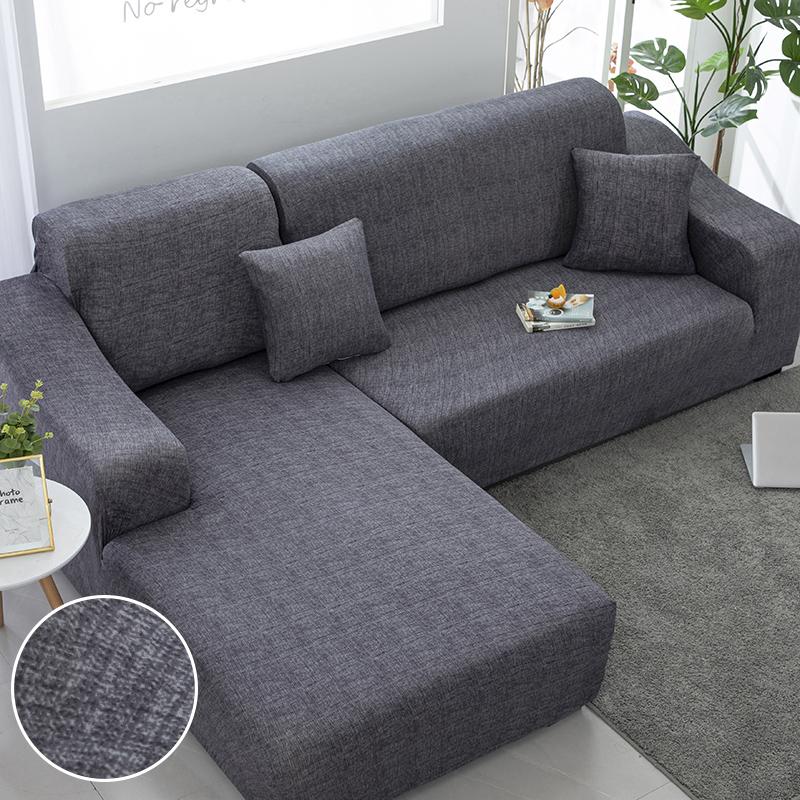 Premium Texture Couch Covers for Sectional Sofa Washable Stretch Sofa Covers L Shape Sofa Slipcovers Anti Slip Furniture Protector 1pc