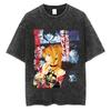 New Arrival Mens Clothe Tee Shirt TShirts Men Tshirt for Men Ropa Hombre Vintage Washed Death Note Anime Graphic Printing