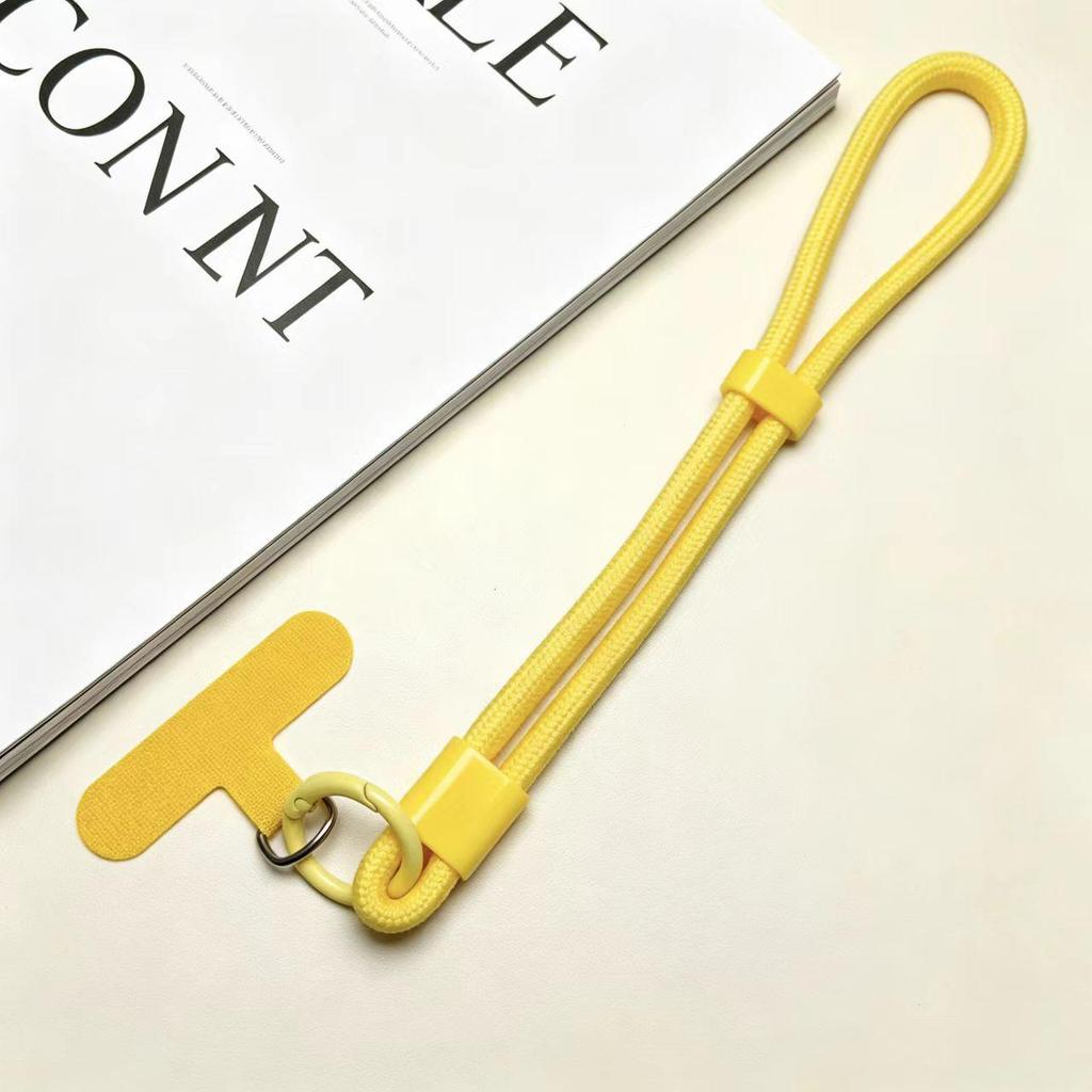 Adjustable 6mm Braided Anti-Drop Mobile Phone Wrist Strap with Self-Locking and Multi-Color Options