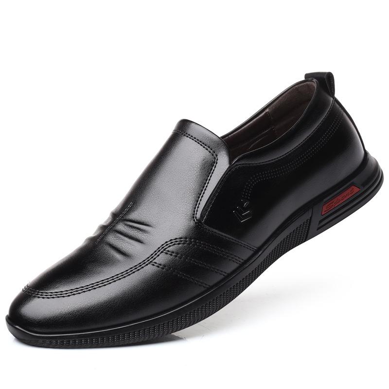 2019 Newest Men Shoes Microfiber Leather Men Dress Shoes Men's Business Casual Classic Gentleman Shoes Leather Casual Shoes Lh55