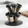 Rotating Seasoning Rack 12-Jar Seasoning Storage Holder Kitchen Condiment Organizer for Cabinet Restaurant Pantry Countertop