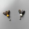 2pcs Plush Little Bee Feathers Imitating Insect Cat Toy Cat Toy Teaser Stick for Changing Heads Play Cat Interactive Kitten Toys