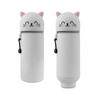 Expandable Cartoon Pen Organizer Pencil Storage Case Foldable Silicone Pouches Great For School Office Home Storage Use