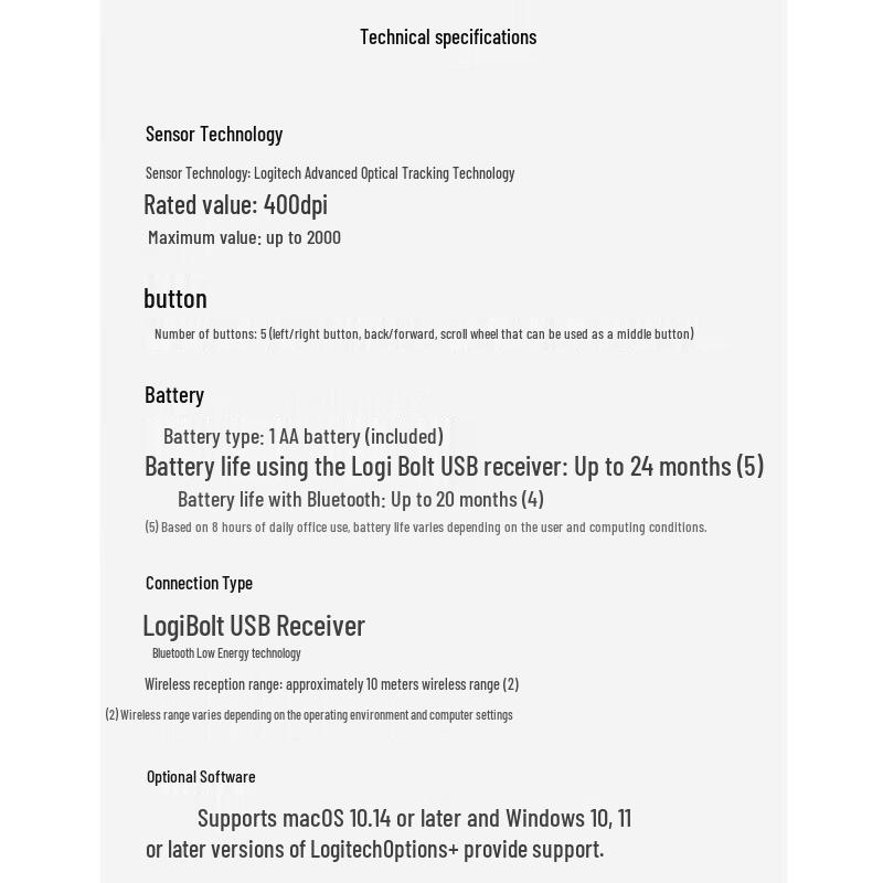 Logitech M750 M Wireless Bluetooth Mouse