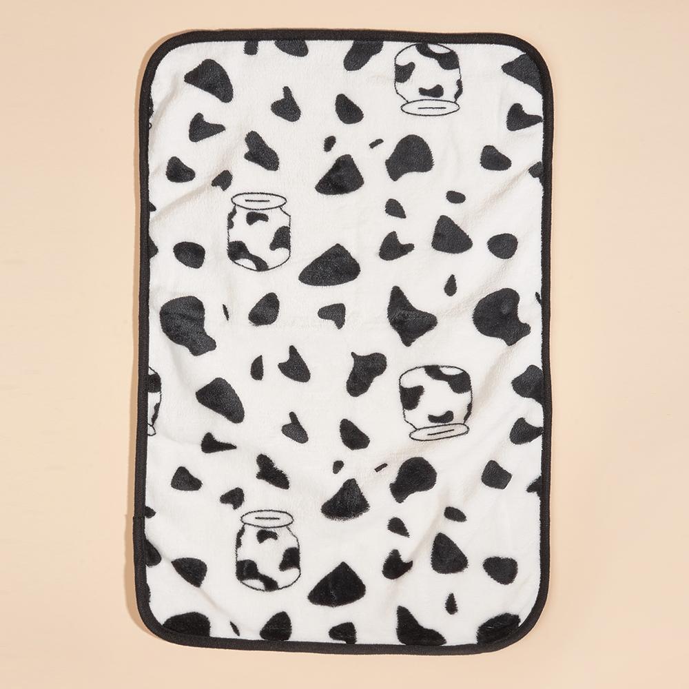 Cartoon Print Soft Cozy Cat Bed Mat Blanket Winter Warm Mattress Pet Sofa Cushion Kitten Puppy Travel Sleeping Mats Accessories
