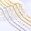 Stainless Steel Gold Chain for DIY Jewelry: Necklace & Bracelet Fashion Accessory