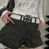 Y2k Cross Belt Bohemian Pu Waistbands Trendy Rivet Belt  Dress Decoration