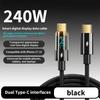 6A Clear Digital Display 100W Type-C Cable for Super Fast Charging - Compatible with Huawei, Xiaomi, Apple PD