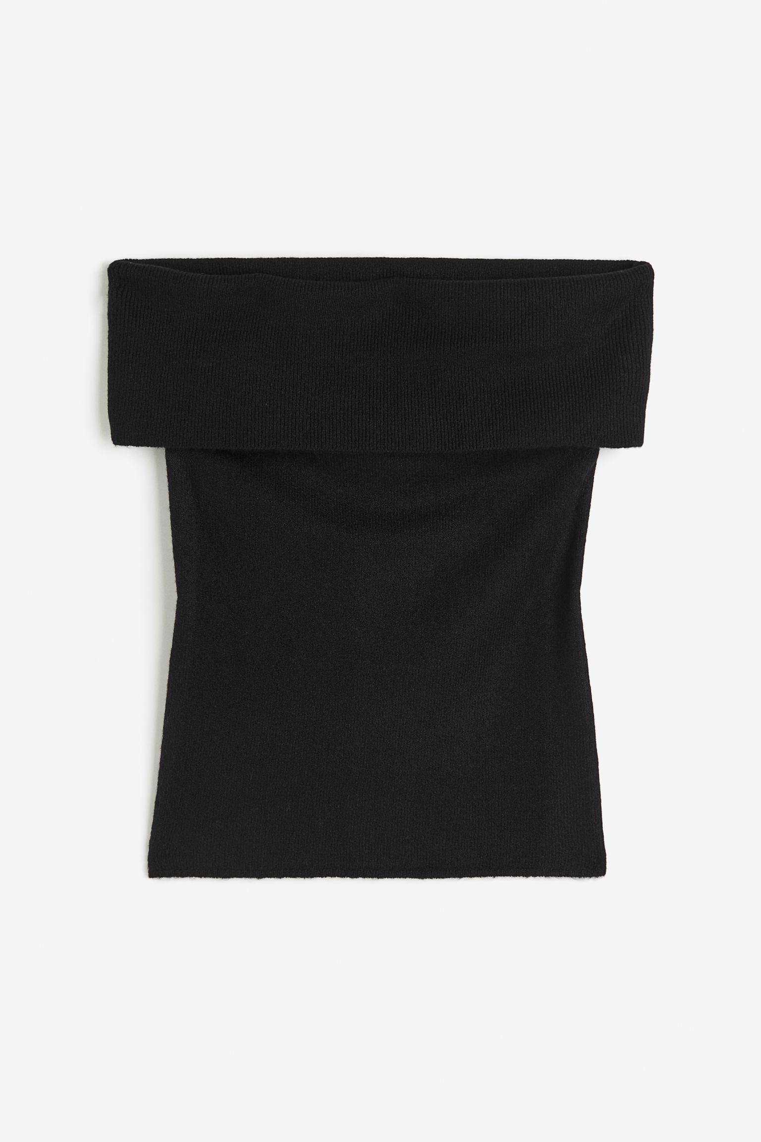 

Вязаный топ с открытыми плечами