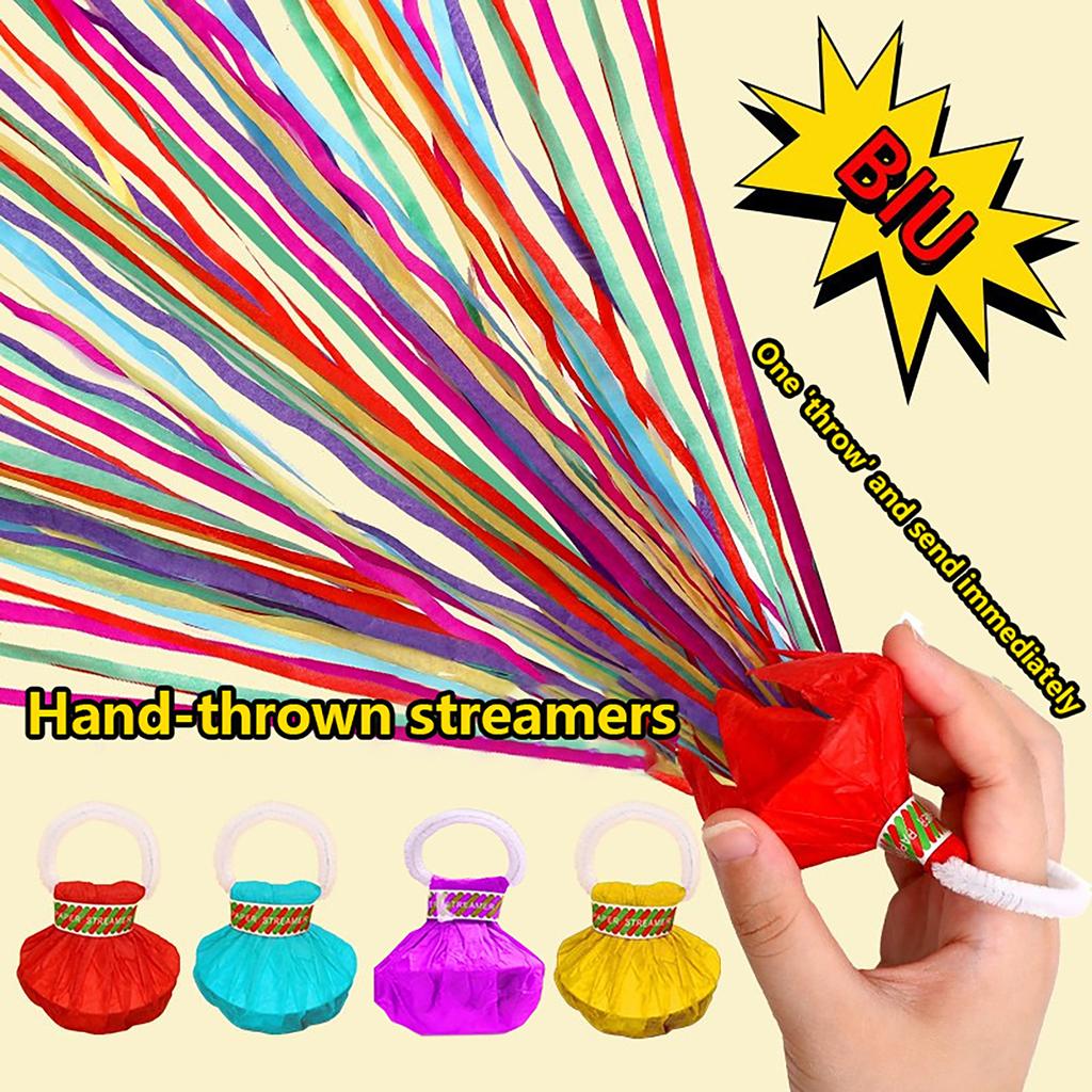Wedding Confetti Poppers - Handheld Streamer Pull For Celebrations, Colorful Party Blaster For Receptions, Anniversaries & Festivities