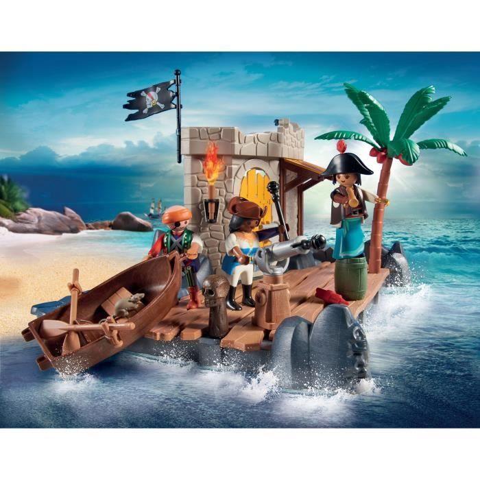PLAYMOBIL - 70979 - My Figures: Ilôt Des Pirates - Figurine - Combinez Vos Personnages Histoire & Imaginaire
