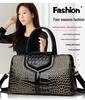 Women's Retro Crocodile Pattern Handbag - Large Capacity, High-End Shoulder & Crossbody Tote