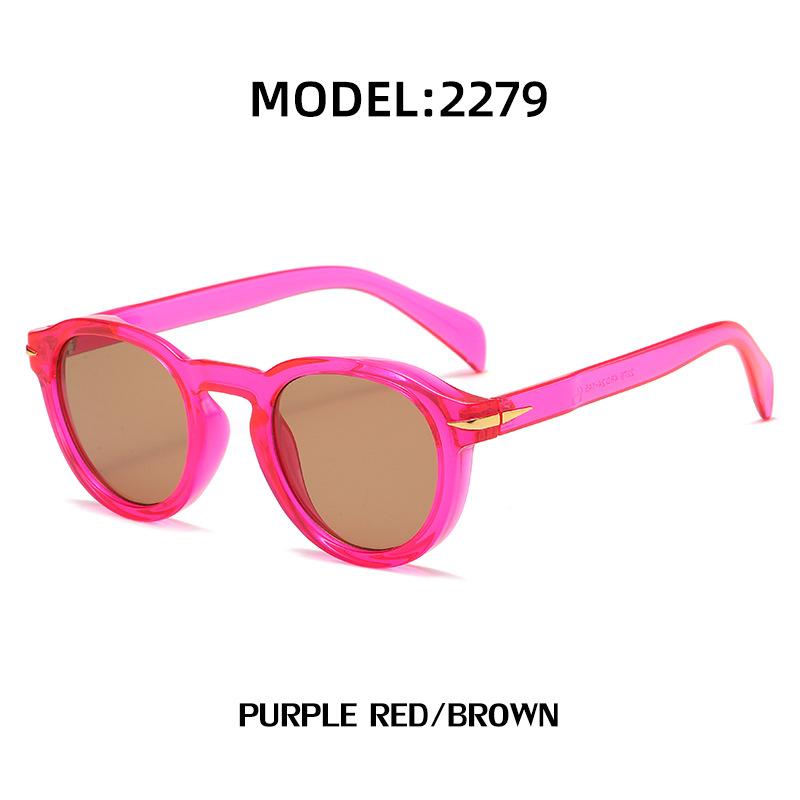 JYL TS Unisex Retro Round - Sun-Protective Trendy Fashion Shades 2279 c-1555 полночь зеленый