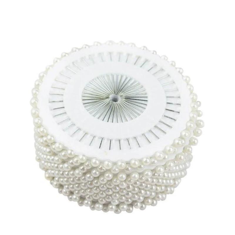 480Pcs/box Sewing Pins Straight Head Pins Colorful White Round Pearl Dressmaking Quilting for Crafts.