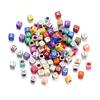 50Pcs Mixed Acrylic Square Alphabet Beads Large Hole Letter Loose Spacer Bead for Jewelry Handmade Bracelet Making Supplies