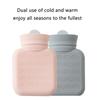 Mini Silicone Hot Water Bottle 300ml With Soft Cover Support Microwave Water Bottle Water Bag For Winter Use