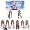 Honkai Star Rail Herta Cosplay-Perücke mit natürlicher Kopfhautoptik und Ombre-Farbverlauf