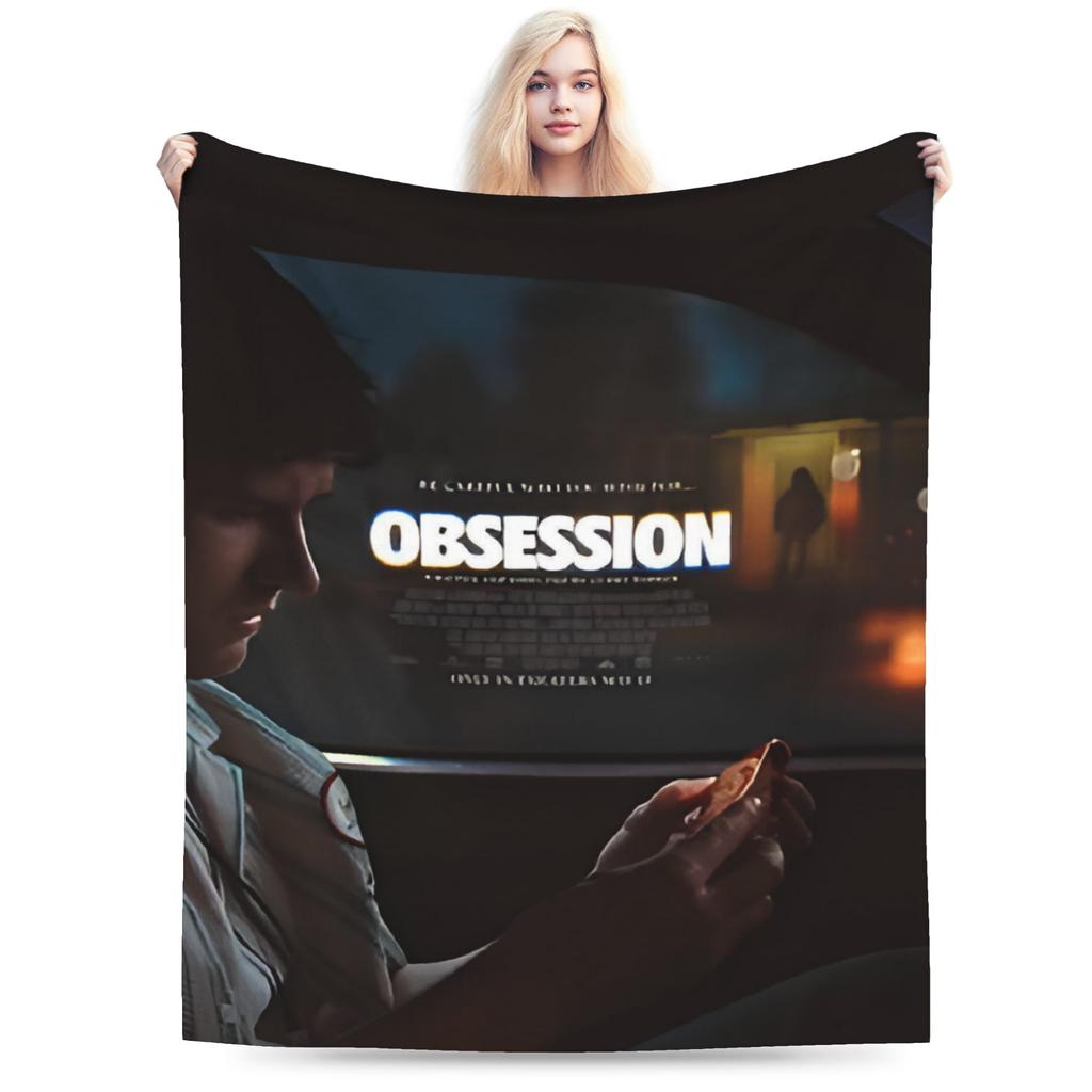 Funny Obsession Horror Movie Blanket Soft Flannel Relax Throw Blanket Machine Washable