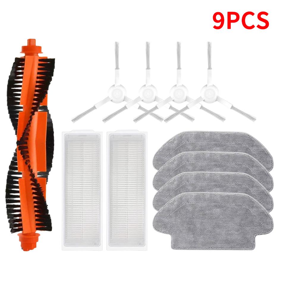 For Xiaomi Robot Vacuum S10 S12 T12 B106GL/ Mop 2S XMSTJQR2S / 3C B106CN Parts Accessories Main Side Brush Filter Mop