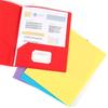 1/6Pcs Two-Pocket Folder Letter Size Folders with Pockets Holds 100 Sheets Document Organiser Presentation File Folder