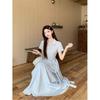 Summer New Kumik Style POLO Collar Strap Short-sleeved Dress Women's Niche Design Sense Thin Dress