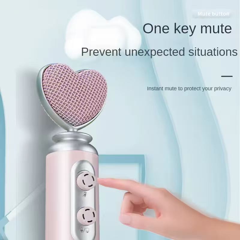 Professional USB Noise Reduction Pink Condenser Microphone For Mobile Phone PC Computer Live Streaming