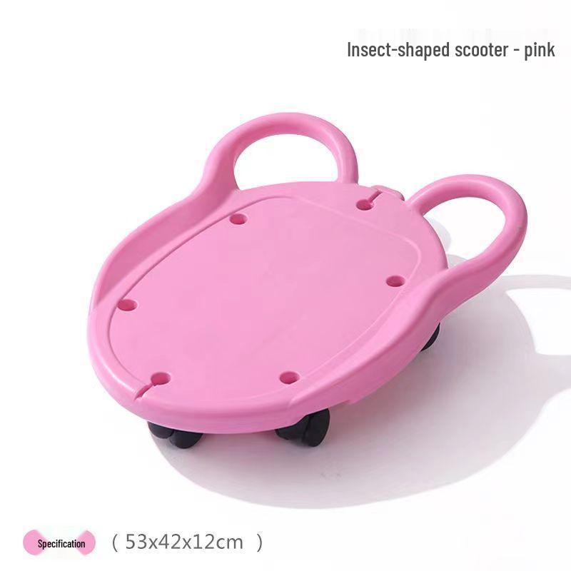 Children's Sensory Integration Scooter: Four-Wheeled Vestibular Balance Board for Crawling and Fitness.