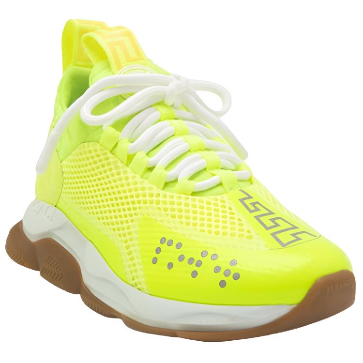 Versace Cross Chainer Neon Yellow Gum Women Sneakers DSR857G-D23TG-DF2