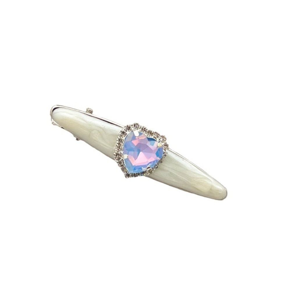5Pcs/Set Cool Shiny Hair Clips Heart Shape Hair Accessories Trendy Barrettes  Women Girls