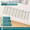 Adhesive Seam Guide Tape Allowance Sticker for Sewing Machine, Beginners Supplies with Scale Marks, Positioning Decal Accurate Stitching Quilting
