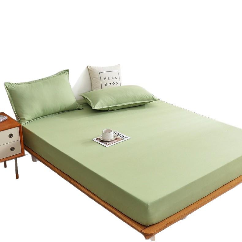 2025 All-Season Solid Color Fitted Sheet - Full Cotton Dustproof Mattress Protector