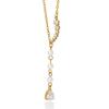 Cross-Border Fashion Zirconia Pearl Pendant Necklace - 18K Gold Stainless Steel, Luxurious INS Style Women's Jewelry