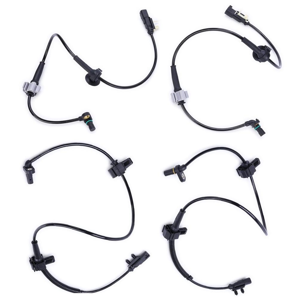 4Pcs ABS Sensor Anti-Lock Brake System Wheel Speed Sensor Front/Rear Wheels Compatible with for J-eep Silverado 1500 Tahoe for Sierra 1500 Yukon
