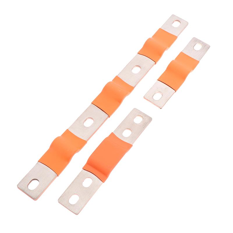 Flexible Busbar 300A 200A Bus Bar Copper Loose Protector With Isolation Battery Connector Conductive Band Elliptic