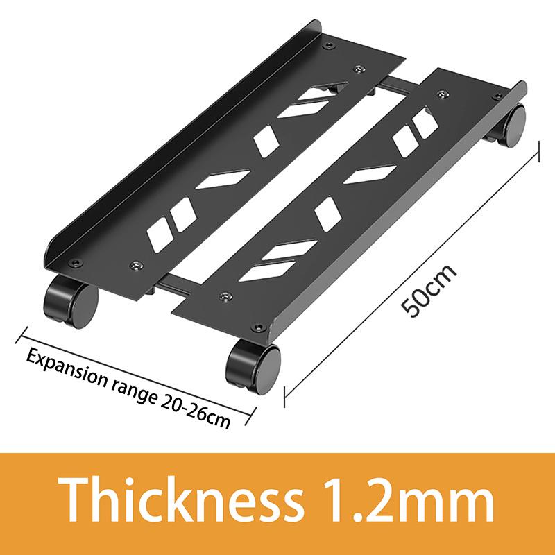 Adjustable Mobile Cpu Stand Holder Computer Tower Stand With Rolling Caster Wheel Universal Under Desk Computer Mainframe Holder