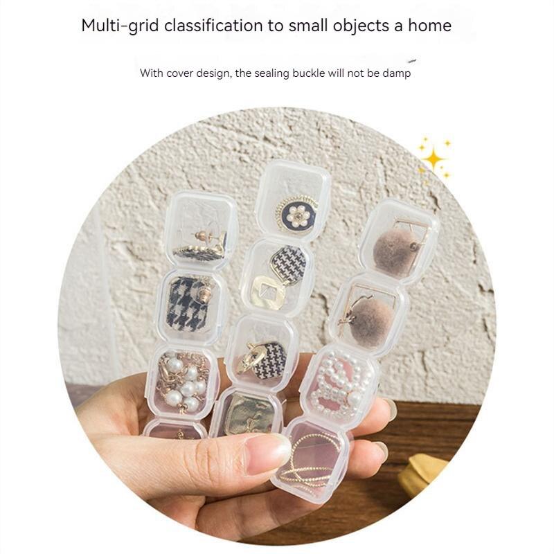 Portable Transparent 28 Grid Nail Enhancement Storage Box Tool Accessory Box Detachable Plastic Box Jewelry Diy Storage Box