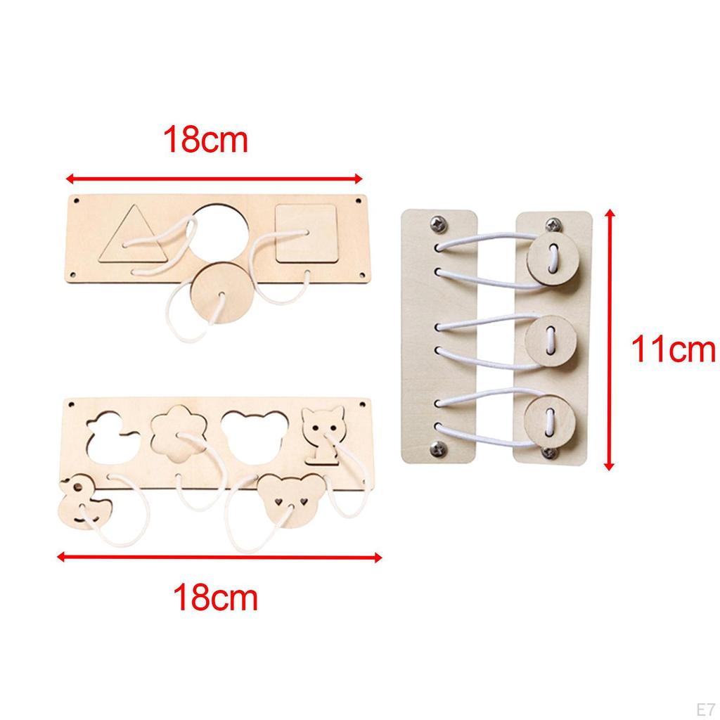 Busy Board Early Educational Toy DIY Accessories Sensory Toys Motor Skill Unpainted for Plane Travel