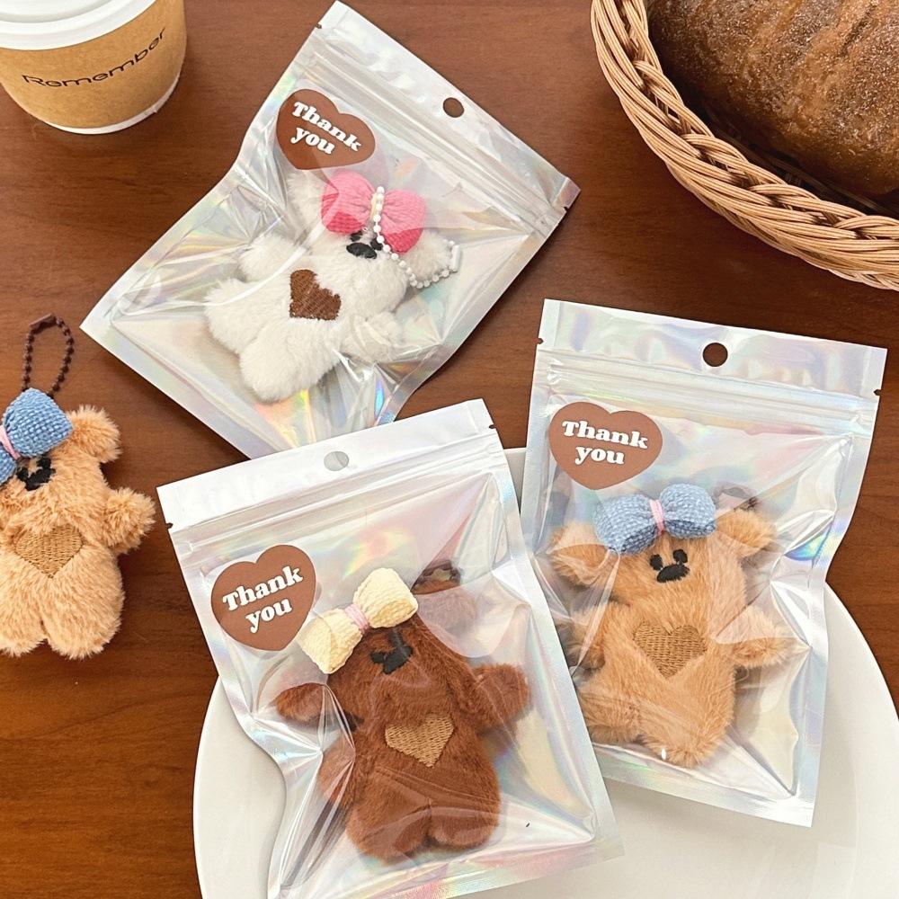 1 Peça Ursinho de Pelúcia Desenho Animado Fofo Pingente Chaveiro de Menina Boneca Pingente de Bolsa