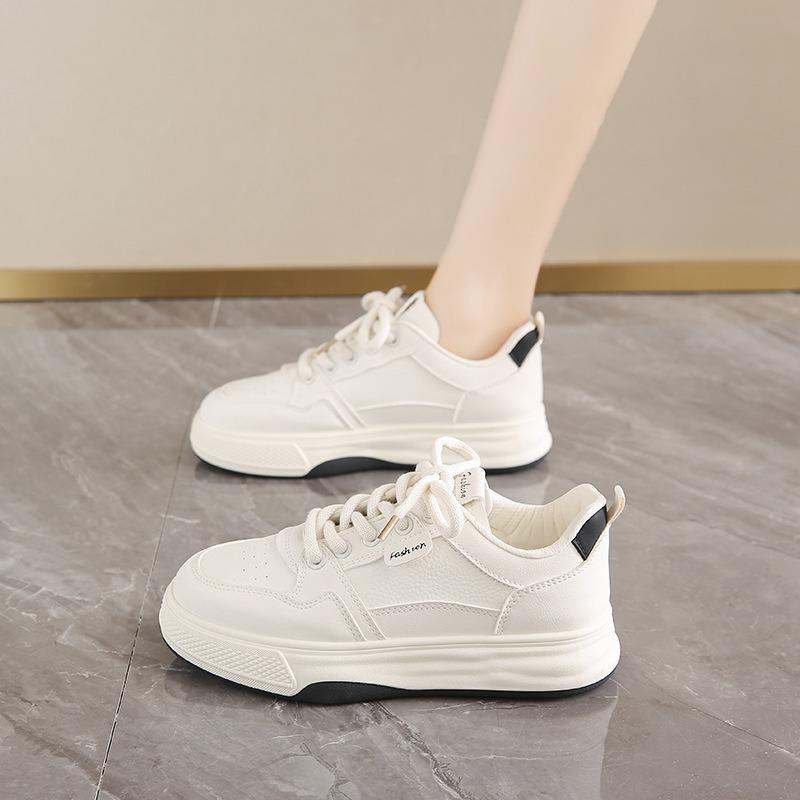 Spring little white shoes new female students heightening platform sports board shoes casual shoes female H6518