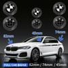 1ks 45mm 82mm 74mm černé bílé přední zadní znaky kufru kapoty zavazadlového prostoru Celé černé pro BMW E43 E52 E53 E63 E64 E93 E94 E87 F10