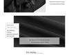 2024 Autumn Black High-Waist A-line Midi Skirt with Slit for Women