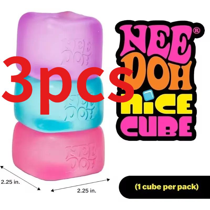 Frosted Ice Cube Shaped Fidget Toy Square Stress Relief Ball Squishy Squeeze Toys For Anxiety Adhd Stress Relief Gift For Adults