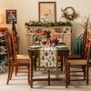 Christmas Woven Jacquard Table Runner Bed Scarf Home Decor Tablecloth 35x140-35x300