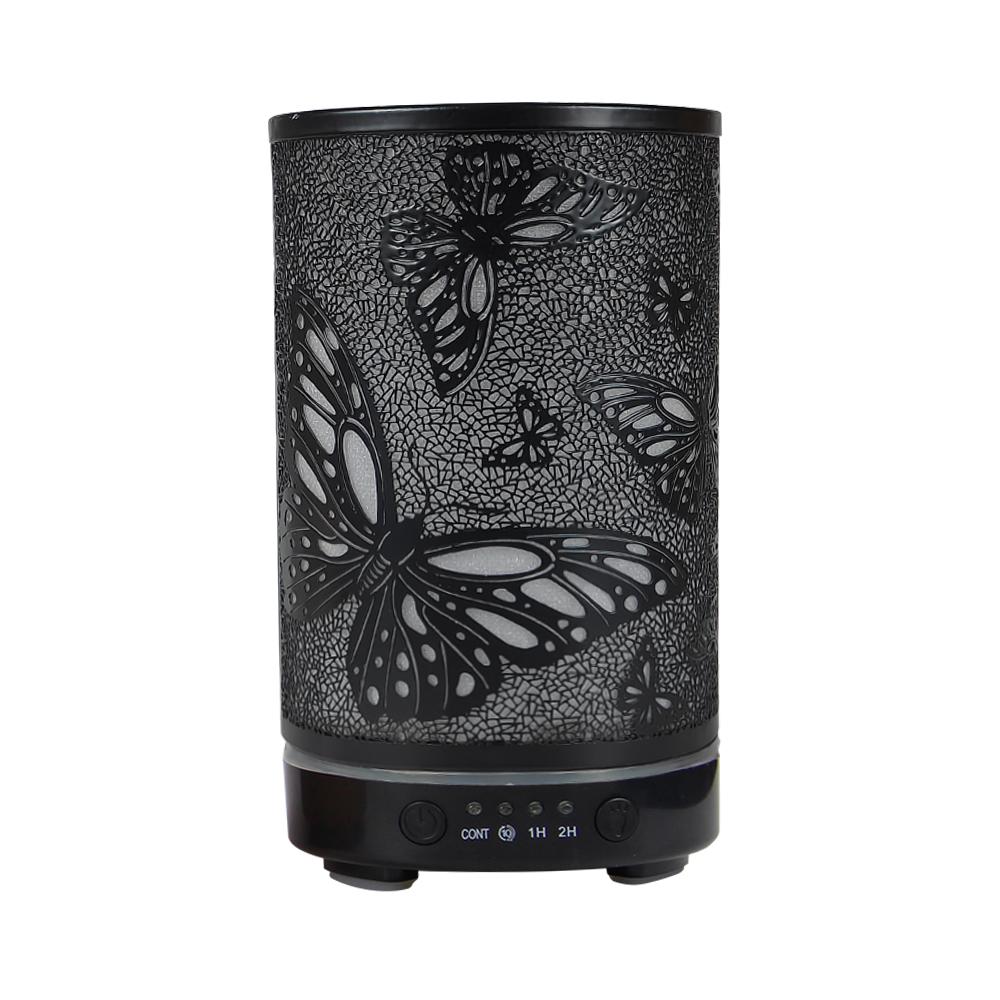 100ml Scent Diffuser Timing Function Colorful Butterfly Electronic Ultrasonic Air Humidifier Mist Maker with LED Night Lights